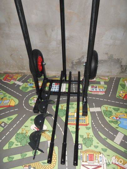 Рама для мгбу с мотором лебедкой и колесами