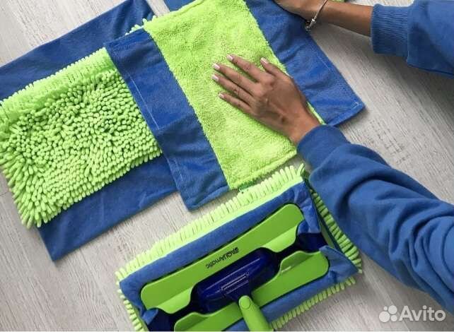 Универсальная швабра с двумя насадками aquamatic