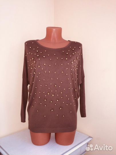 Кофта с бисером