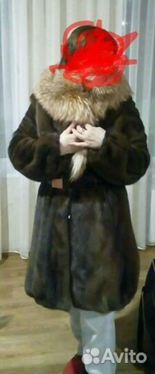 Шуба норковая с капюшоном 46 -48