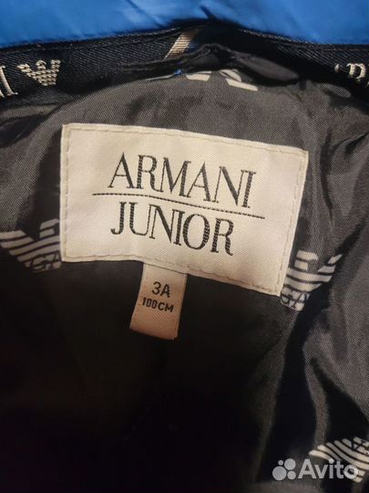 Куртка armani (оригинал) на мальчика демисезонная