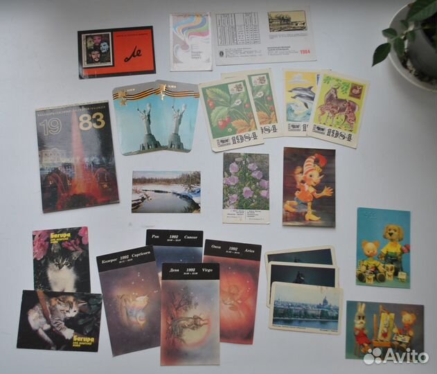 Советские календарики