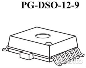 Микросхема BTS 5242-2L для цбкэ LADA