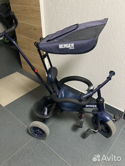 Велосипед коляска с ручкой