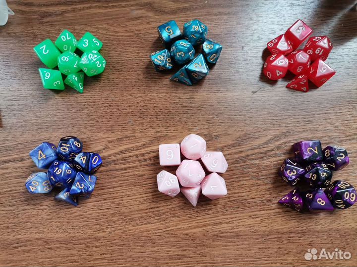 Наборы дайсов (6 шт.)