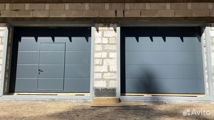 Автоматические секционные гаражные ворота alutech