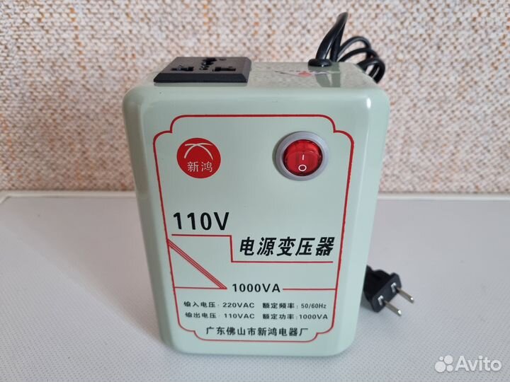 Понижающий трансформатор 220v 110v 1000w