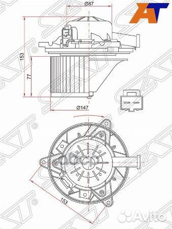 Мотор отопителя салона Chevrolet Cruze 09-15