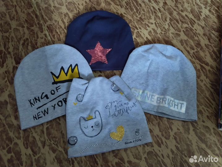 Шапка для девочки весенняя 52 54