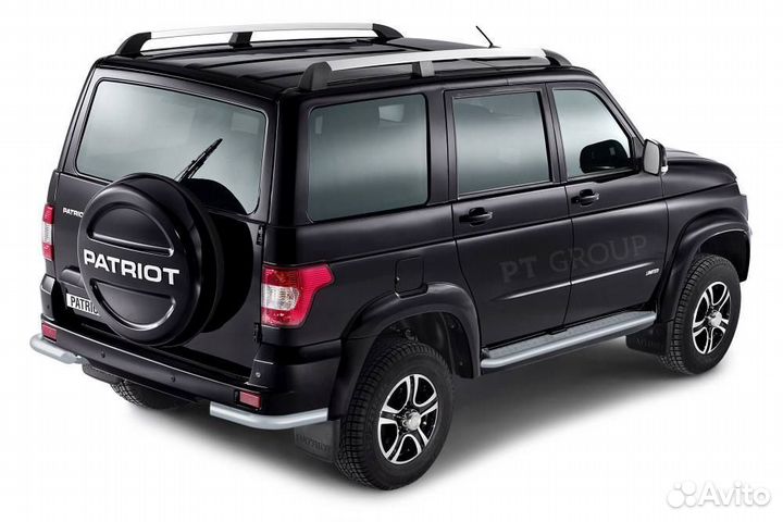 Защита порогов с алюм. площадкой 51мм УАЗ Патриот