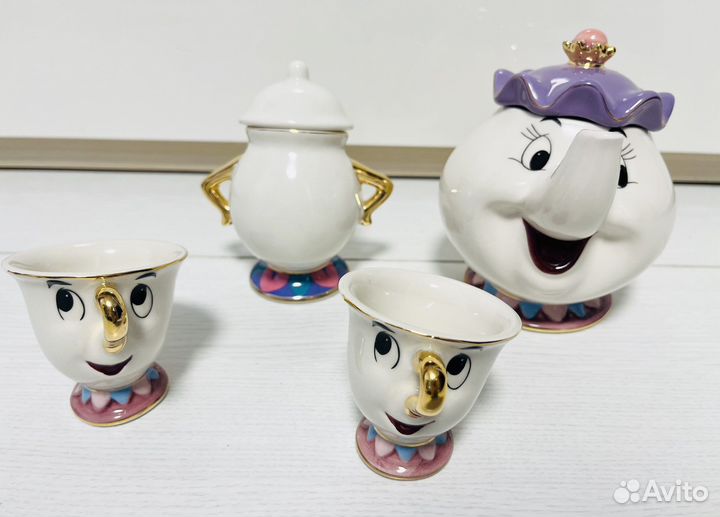 Красавица и чудовище сервиз и сахарница