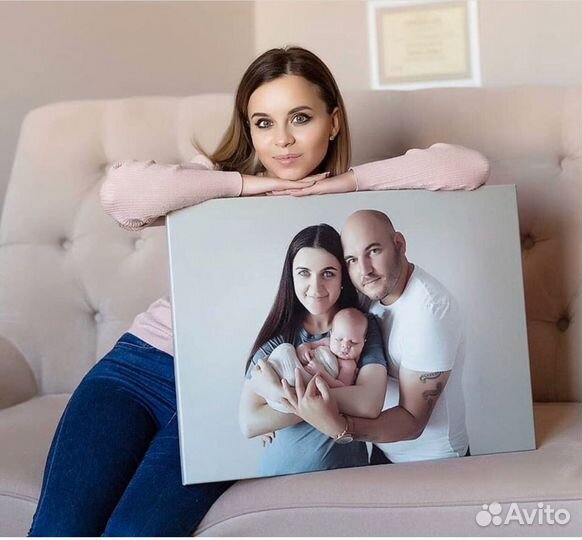 Портрет на холсте мужчине в подарок