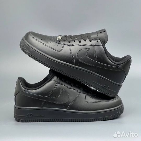 Nike Air Force 1 (черные)