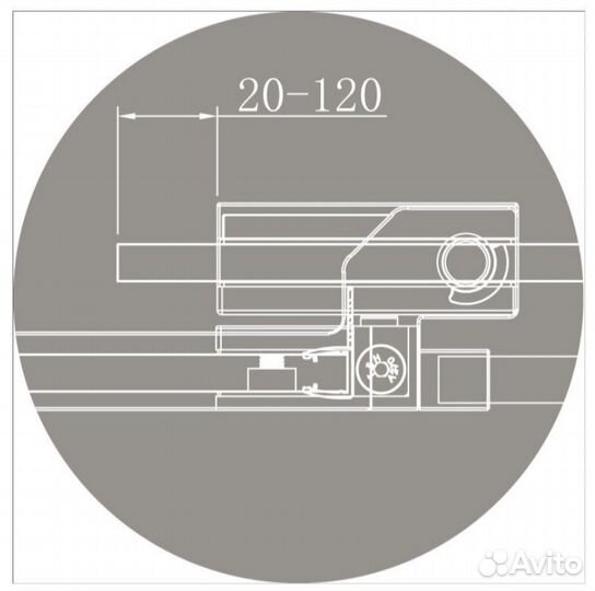 Душевой уголок Cezares slider-AH-1-90-70/80-BR-ner