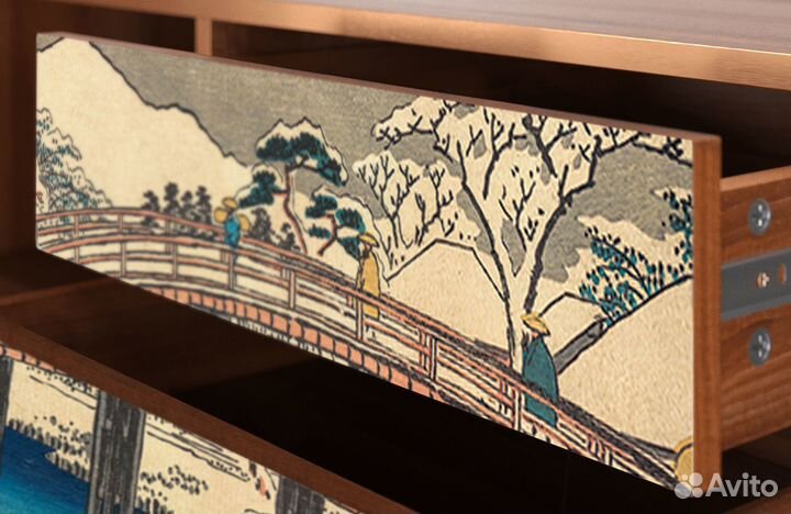 Тв-тумба T4 - Орех - Katabira River