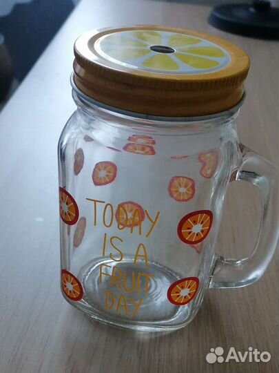 Банка кружка для смузи