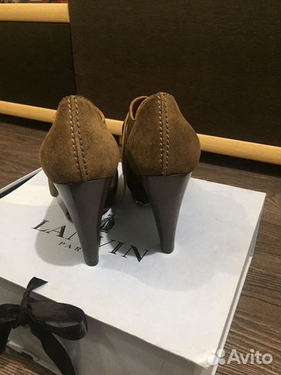 Ботильоны Lanvin замша 36,5 Новые оригинал