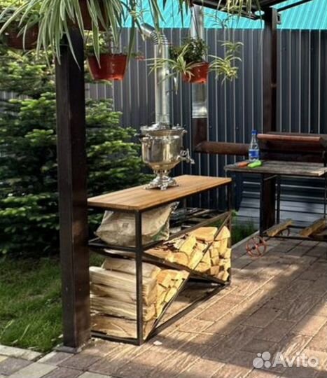 Дровница лофт