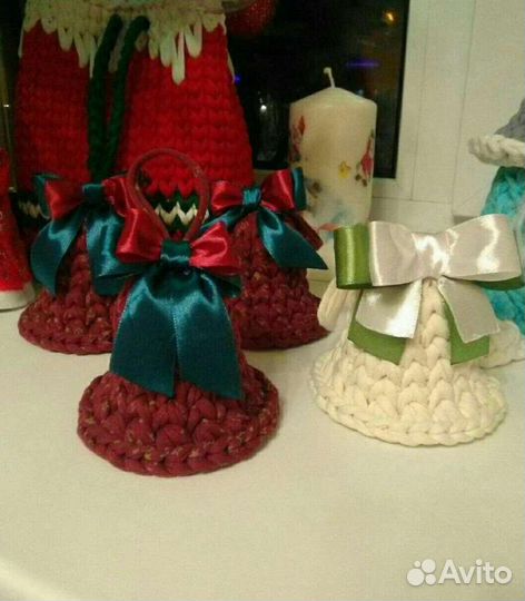 Колокольчик новогодний декор