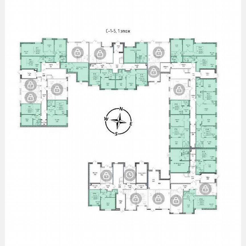 2-к. квартира, 61,6 м², 1/4 эт.