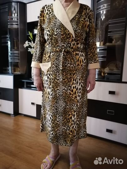 Халат велюровый женский размер 52