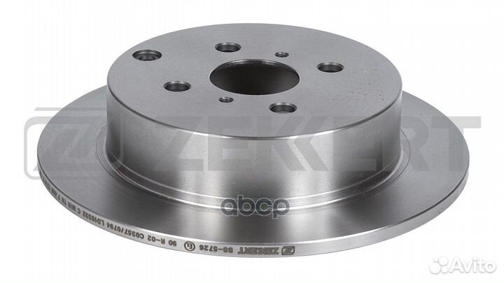 Диск торм. задн. Toyota Corolla (E120) 01- Cor