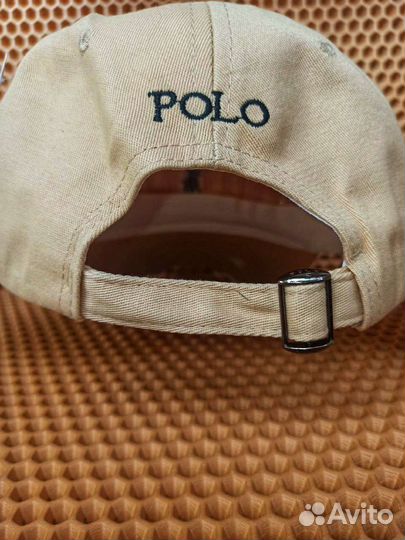 Кепка polo ralph lauren бежевая унисекс