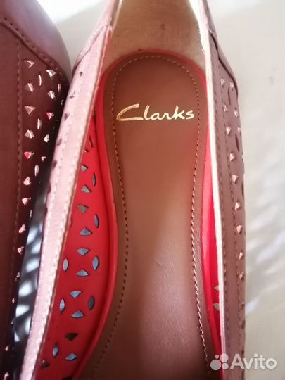 Балетки натуральная кожа 40,5 Clarks