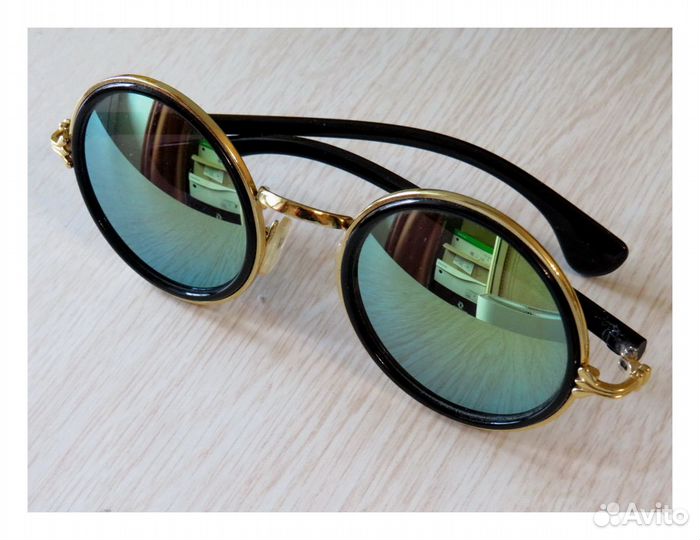 Очки Новые, солнцезащитные радужные, круглые