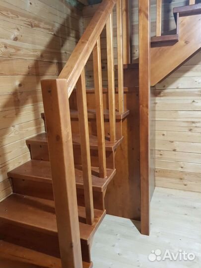 Лестницы деревянные и на металлокаркасе
