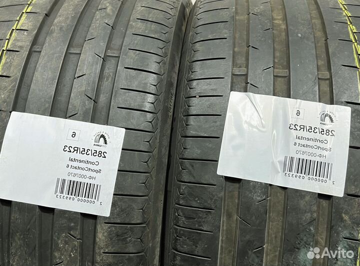 Continental SportContact 6 285/35 R23 94Y
