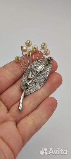 Брошь винтажная 1960-1980-е гг. horn маркировка №2