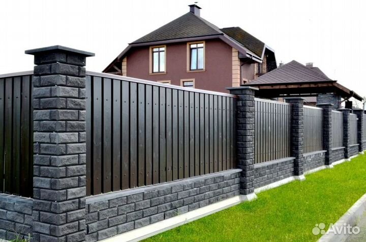 Забор из профнастила профессионально под ключ