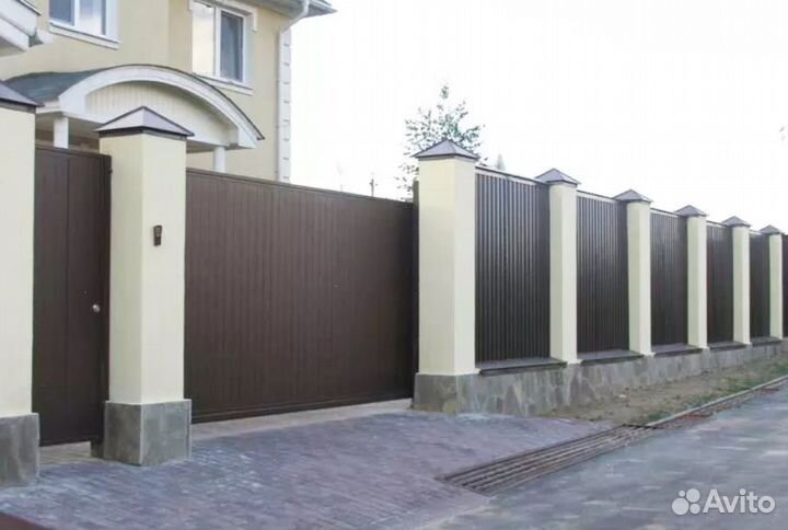 Забор из профнастила профессионально под ключ