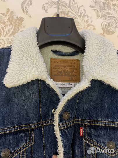 Утепленная Джинсовая Куртка Levis Sherpa Оригинал