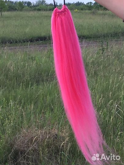 Хвост волосы на резинке