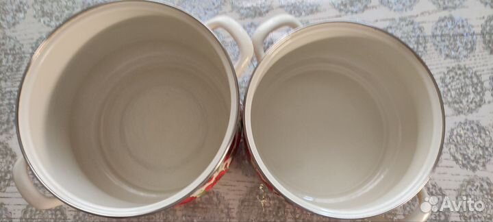 Кастрюля эмалированная