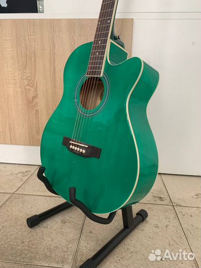 Акустическая гитара Elitaro 40 зеленая