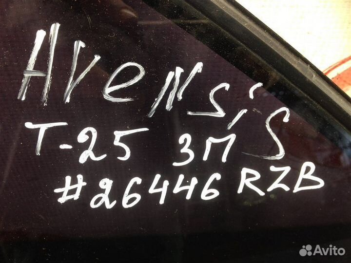 Стекло двери задней правой Toyota Avensis (T25)