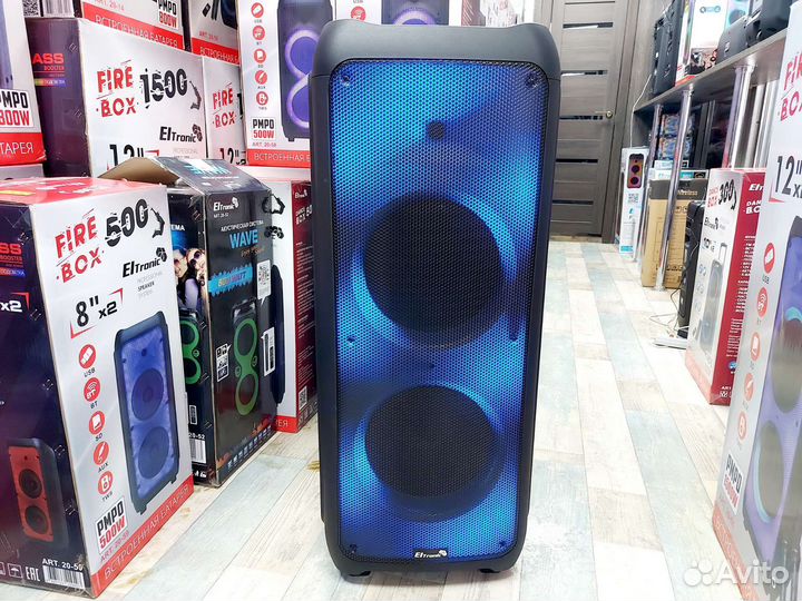 Колонка мощная 1500 Ватт eltronic 20-56 Fire BOX