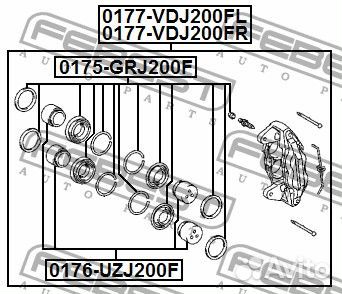 Поршень суппорта тормозного переднего