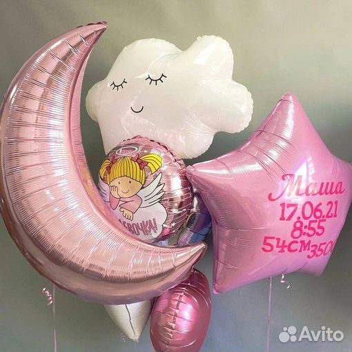 Воздушные шары на Выписку, Гелиевые шары и шарики