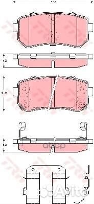Колодки тормозные дисковые зад KIA cerato I