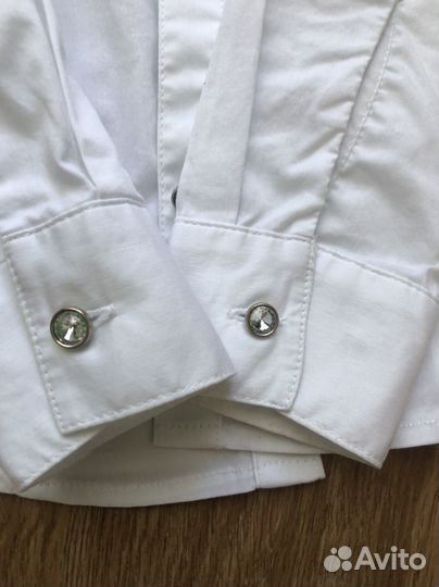 Рубашка школьная button blue