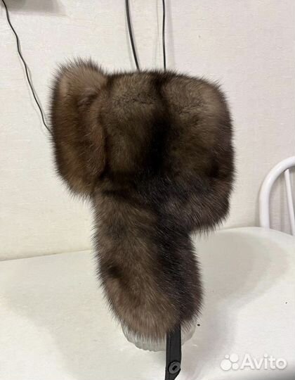 Мужская шапка из соболя