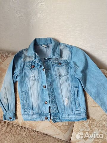 Куртка джинсовая настоящая р. 134-140