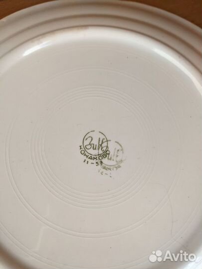 Тарелка зик Конаково ноябрь 1958 г.в. Чайный набор