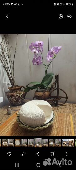 Сыр Адыгейский, козье молоко, сыворотка