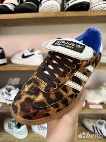 Кроссовки женские Adidas samba wales bonner leopar