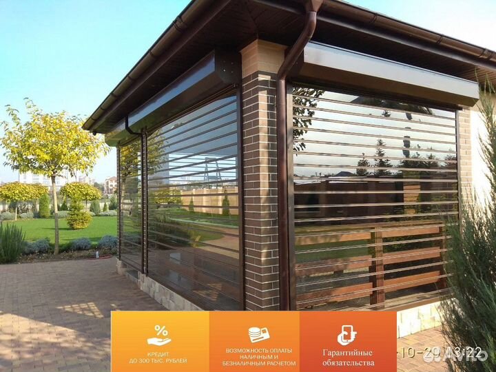 Прозрачные роллеты из поликарбоната